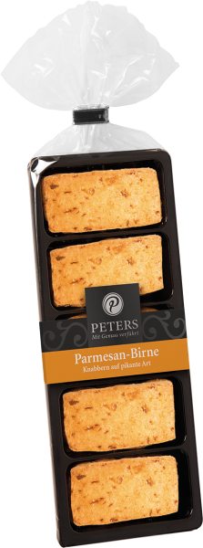 Käsegebäck Parmesan-Birne Confiserie Peters