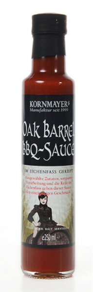 Oak Barrel BBQ-Sauce, Kornmayer