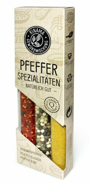 Pfeffer Spezialitäten - 3er Vitro, Naturmanufaktur Rinama